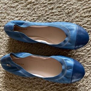 NWOT Cole Haan Blue On Blue Slip On Ballet Flats Size 8.5